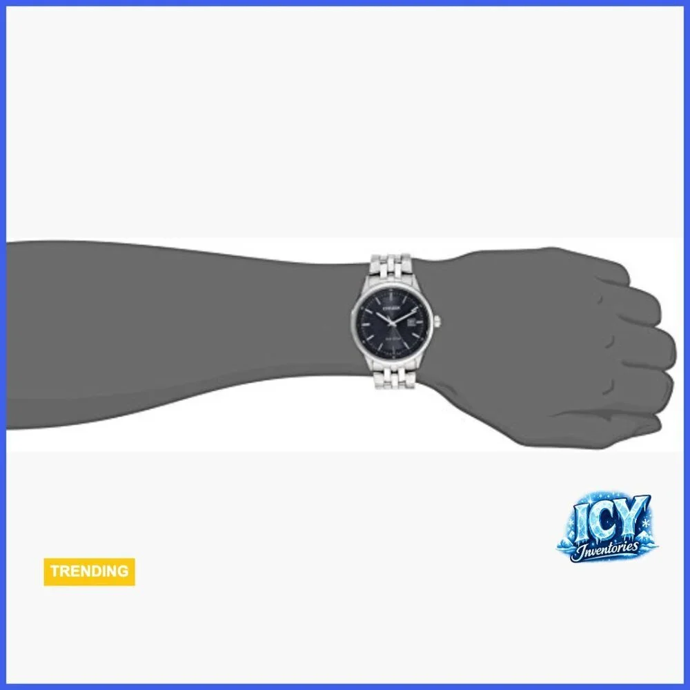 Eco-Drive Watch with Sapphire Crystal, Silver-Tone Stainless Steel